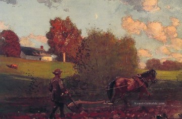 der letzte Spur des Sämanns Realismus Maler Winslow Homer Ölgemälde